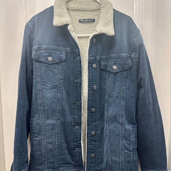 Mavi Jeans Levis Trucker Denim Jacket with Sherpa Lining Size M vintage look - Picture 3 of 9